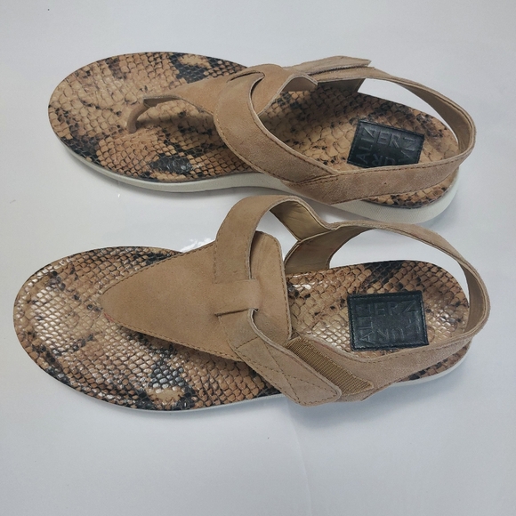 Naturalizer Lincoln Ladies Leather Sandals/Flip Flop Tan Size 9.5M - Picture 4 of 10